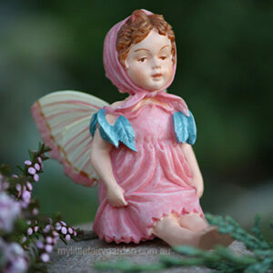 Miniature Red Clover Fairy Figurine