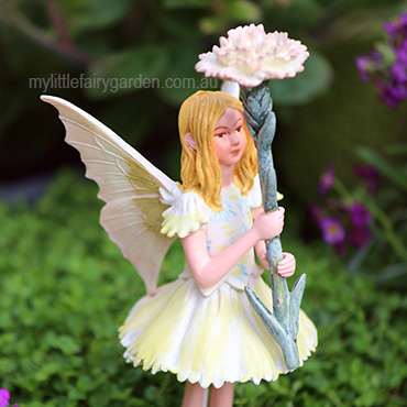 Pink Flower Fairy Figurine