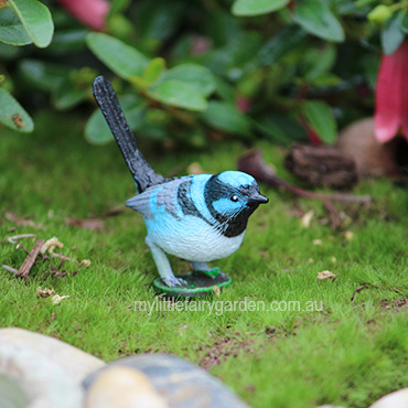 Blue Wren Fairy Garden Miniature