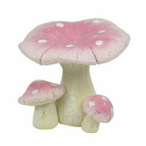 Pink Glitter Toadstool Group