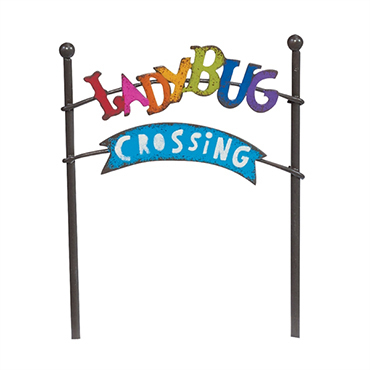 Ladybug Crossing Sign Gyspy Garden