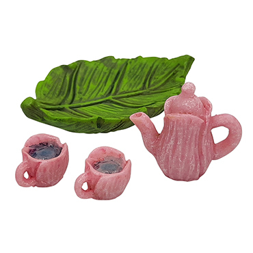 Pink Leaf Fairy Tea Set