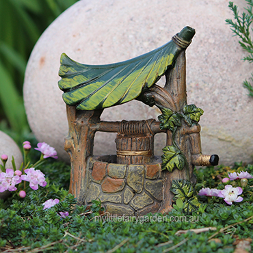 Stone Wishing Well Miniature Fairy Garden