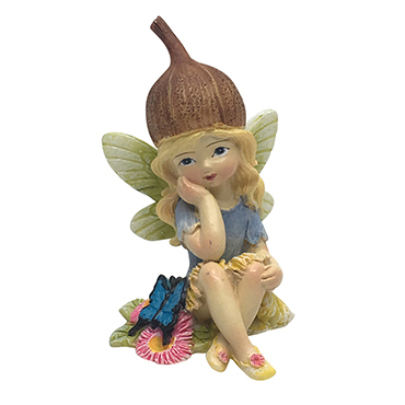 Gumnut Fairy with Butterfly Miniature