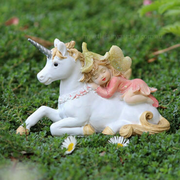 Pink Fairy w/Unicorn Miniature