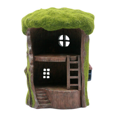 Two Storey Moss Fairy House
